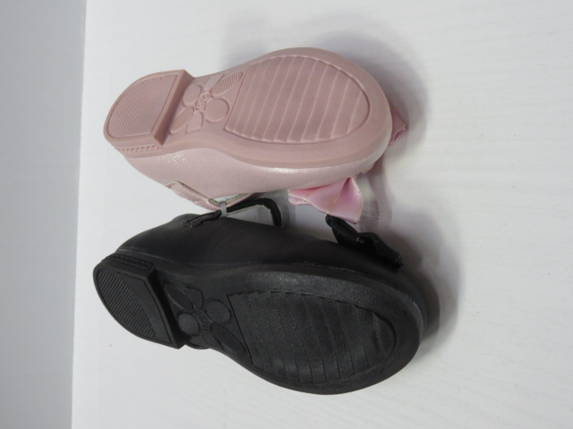 Baleriny Dziecięce XY-13 BLACK/WHITE/PINK 25-30 2