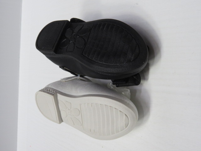 Baleriny Dziecięce XY-14 BLACK/WHITE/PINK 20-25 2