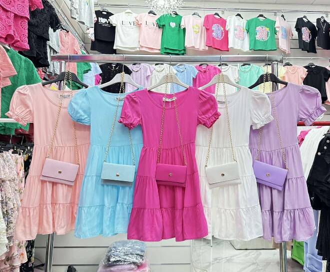 Sukienka dziewczęca 3833 MIX KOLOR  4-14(Towar Tureckie) 1