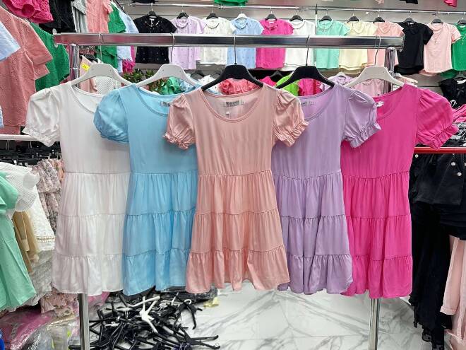 Sukienka dziewczęca 3834 MIX KOLOR  4-14(Towar Tureckie) 1