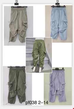 Spodnie dziewczęce PF038 1 kolor  2-14(Towar Tureckie)