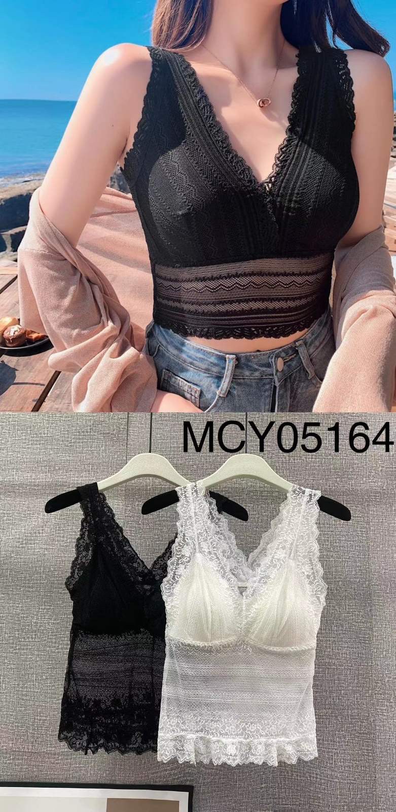 Topy damskie MCY05164 MIX KOLOR  S-L(Towar CHINA)