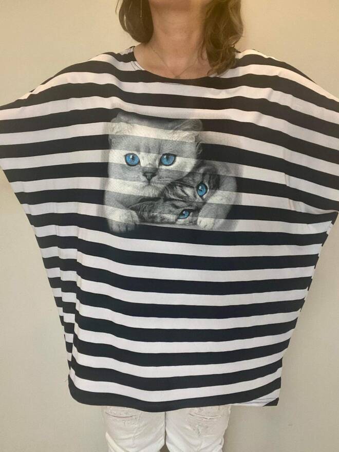 Tunika damska 4138 Mix KOLOR  Standard(Towar Polskie)