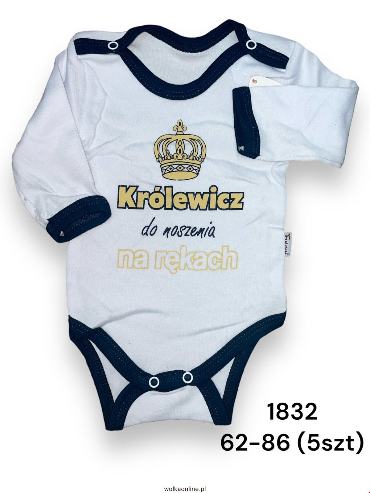 Body niemowlęce 1832 1 kolor  68-86(Towar Tureckie)