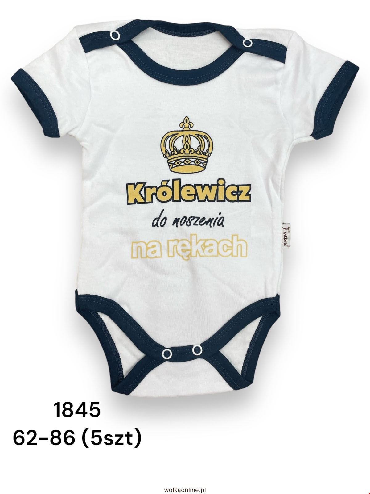 Body niemowlęce 1845 1 kolor  68-86(Towar Tureckie)