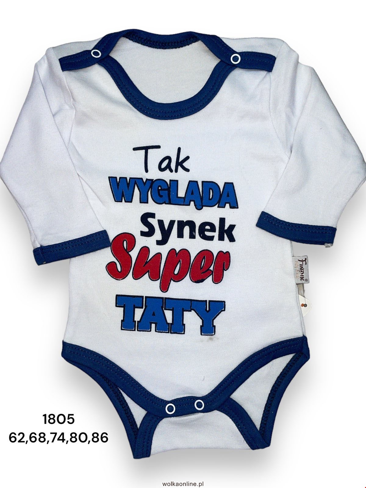 Body niemowlęce 1805 1 kolor  68-86(Towar Tureckie)