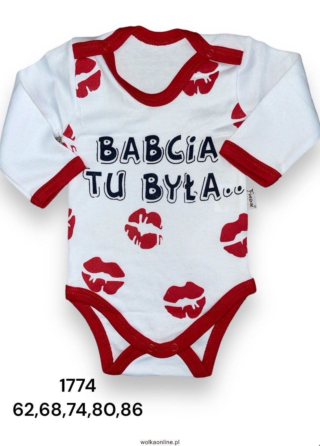 Body niemowlęce 1774 1 kolor  68-86(Towar Tureckie)