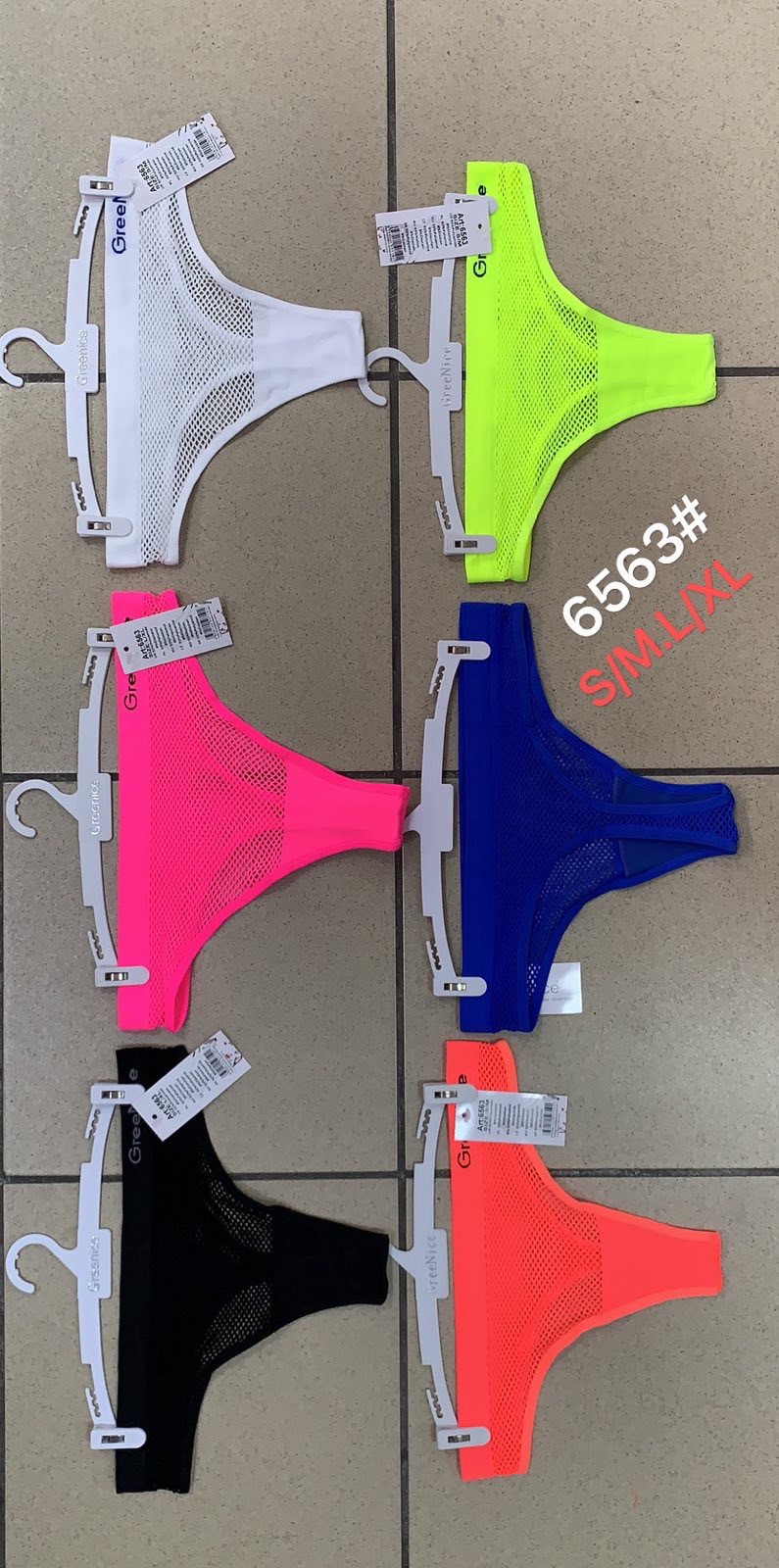 Stringi damskie 6563 MIX KOLOR S/M-L/XL