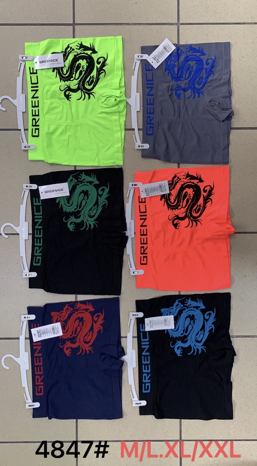 Bokserki Męskie 4847 MIX KOLOR M-2XL 1