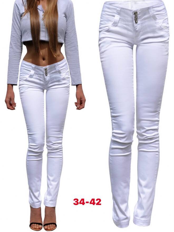 Jeansy damskie 4966 1 kolor  34-42 1