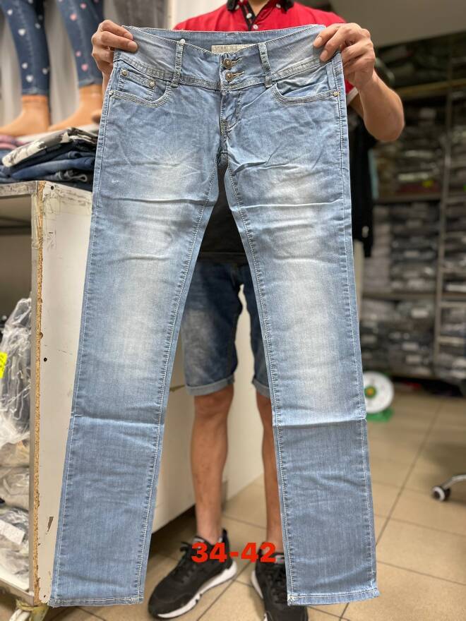 Jeansy damskie 4970 1 kolor  34-42 1