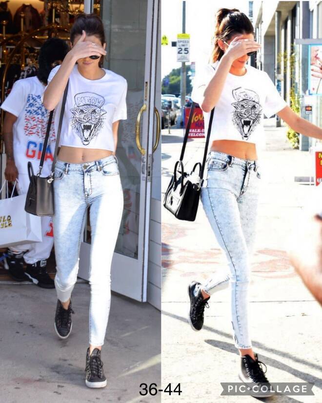 Jeansy damskie 4973 1 kolor  36-44