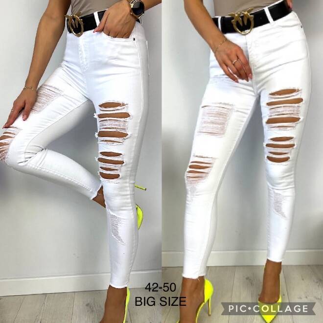 Jeansy damskie 4978 1 kolor  42-50 1
