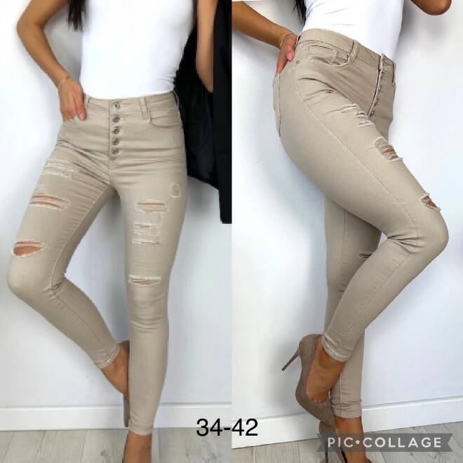 Jeansy damskie 4980 1 kolor  34-42 1
