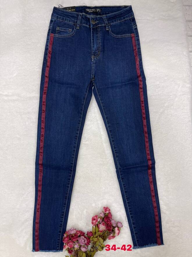 Jeansy damskie 4981 1 kolor  34-42