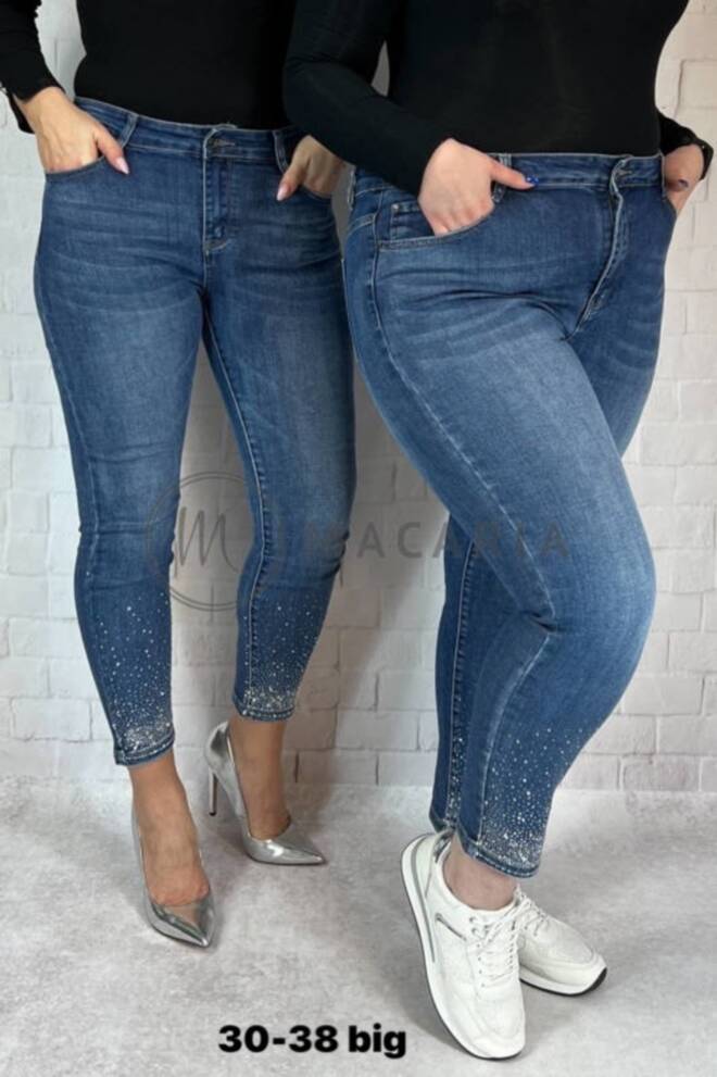 Jeansy damskie 4984 1 kolor  30-38 1