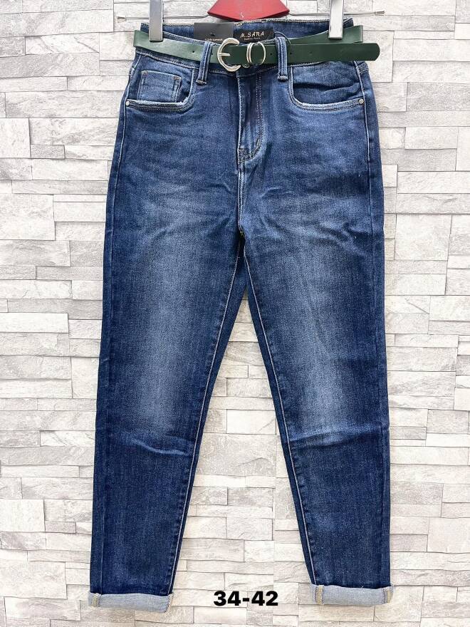 Jeansy damskie 4987 1 kolor  34-42 1