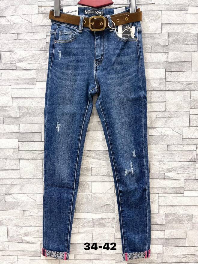 Jeansy damskie 4988 1 kolor  34-42 1