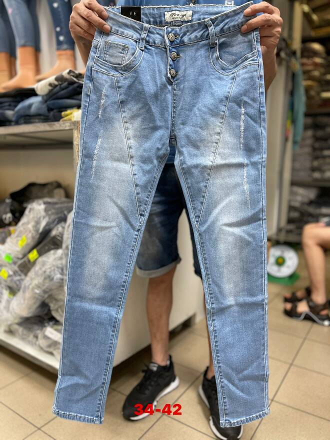 Jeansy damskie 4995 1 kolor  34-42