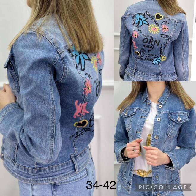 Kurtka jeansowa damska 5005 1 kolor  34-42 1