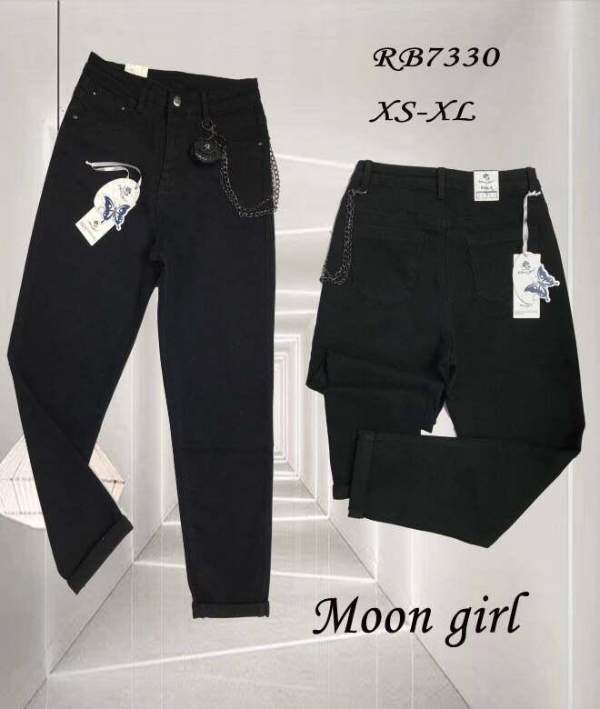 Jeansy damskie RB7330 1 kolor  XS-XL