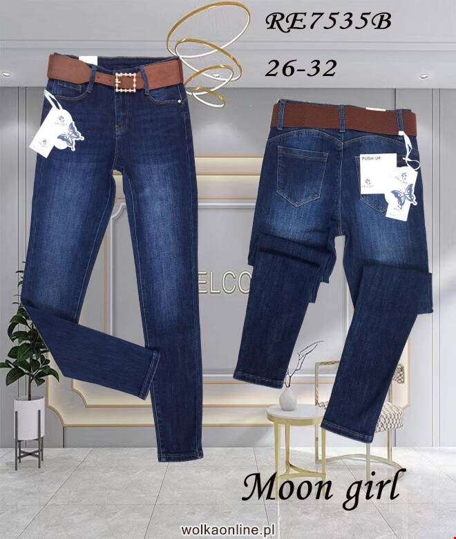 Jeansy damskie RE7535B 1 kolor  26-32