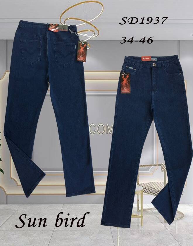 Jeansy damskie SD1937 1 kolor  34-46 1