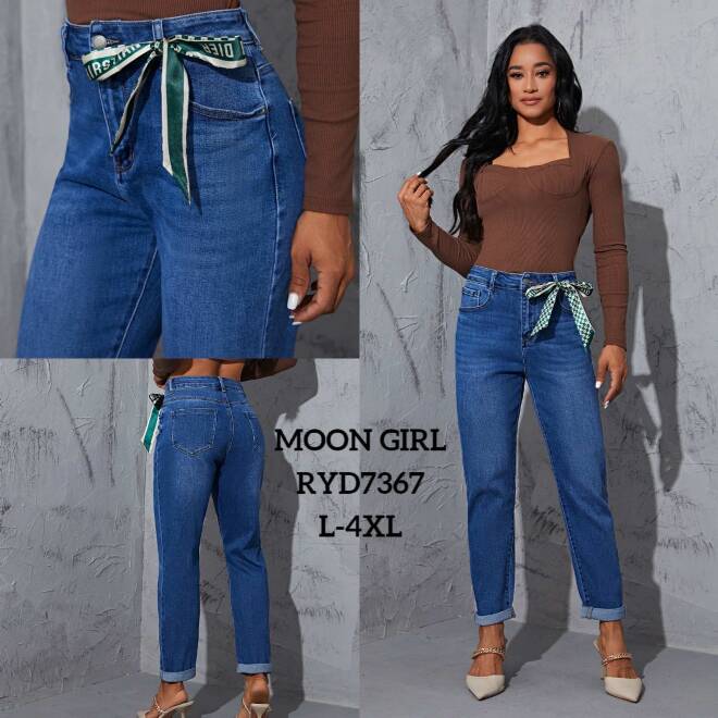 Jeansy damskie RYD7367 1 kolor  L-4XL
