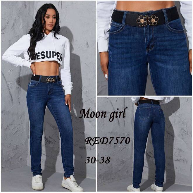 Jeansy damskie RED7570 1 kolor  30-38 1