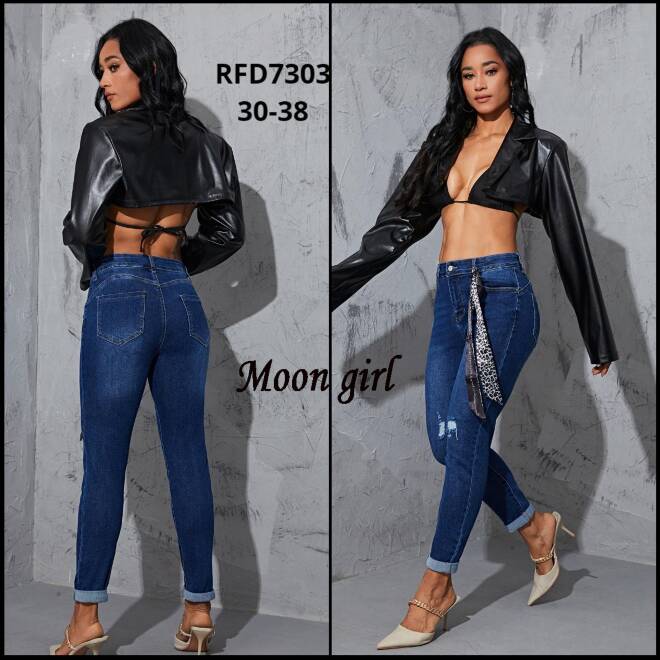 Jeansy damskie RFD7303 1 kolor  30-38 1