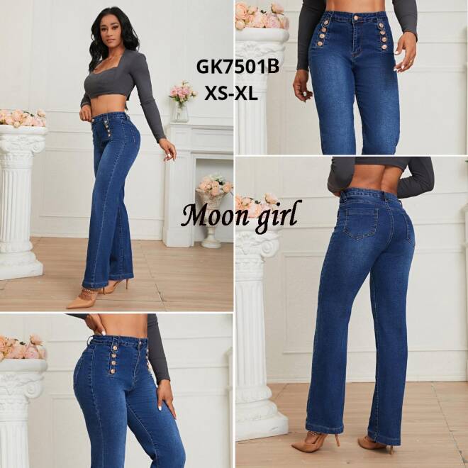 Jeansy damskie GK7501B 1 kolor  XS-XL 1