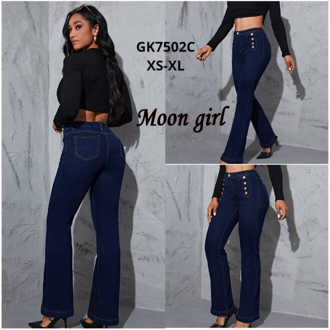 Jeansy damskie GK7502C 1 kolor  XS-XL