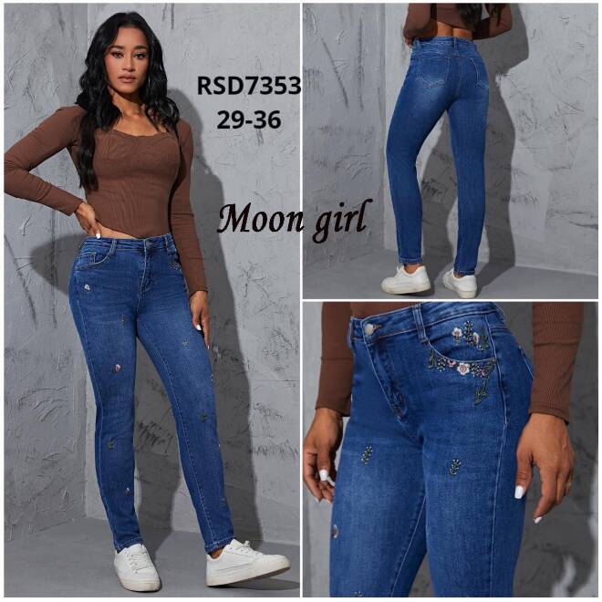 Jeansy damskie RSD7353 1 kolor  29-36 1