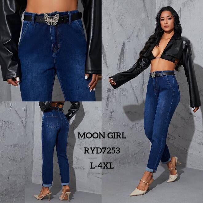 Jeansy damskie RYD7253 1 kolor  L-4XL