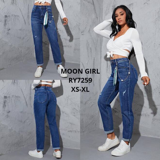 Jeansy damskie RY7259 1 kolor  XS-XL 1