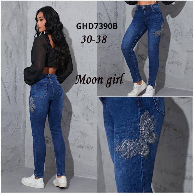 Jeansy damskie GHD7390B 1 kolor  30-38