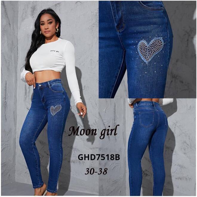 Jeansy damskie GHD7518B 1 kolor  30-38 1