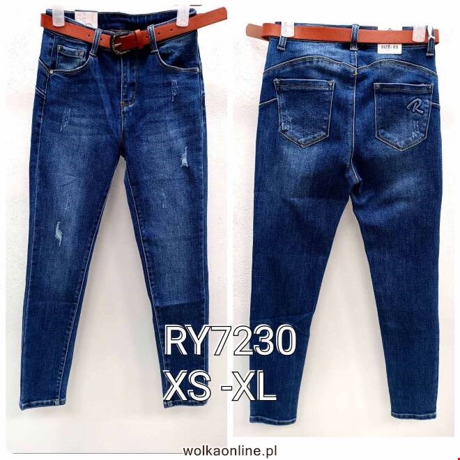 Jeansy damskie RY7230 1 kolor  XS-XL