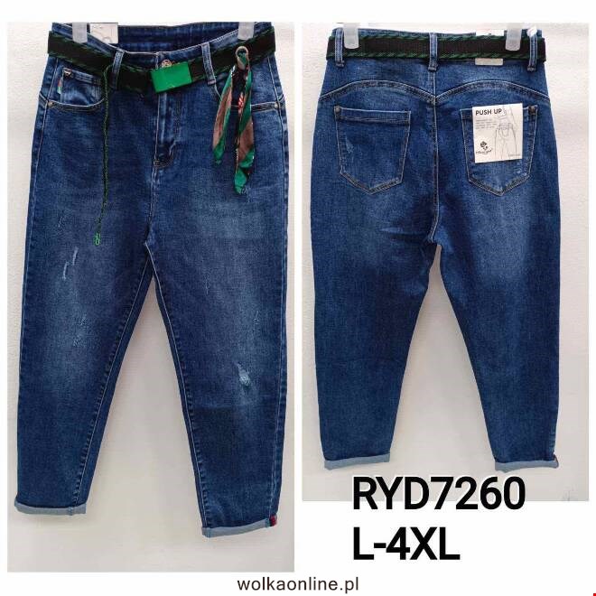 Jeansy damskie RYD7260 1 kolor  L-4XL