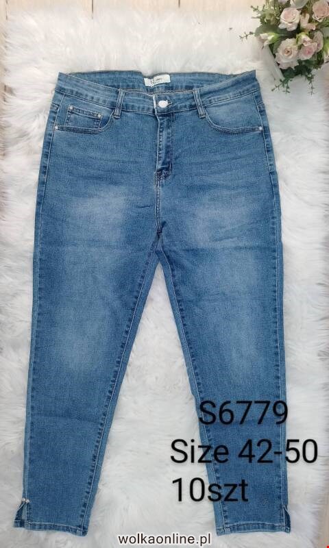 Jeansy Damskie S6779 1 kolor 42-50