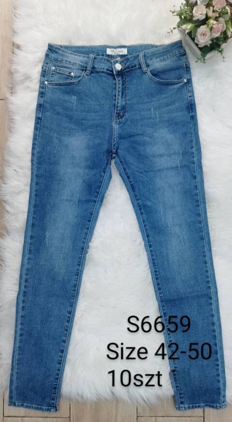 Jeansy Damskie S6659 1 kolor 42-50 1