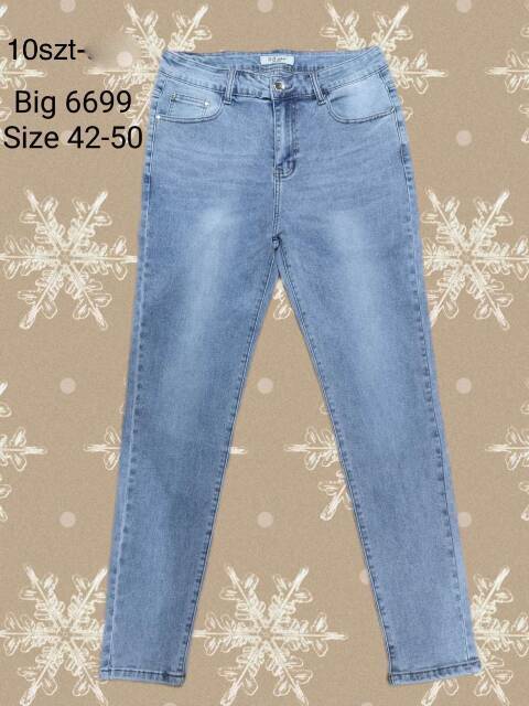 Jeansy Damskie 6699 1 kolor 42-50 1
