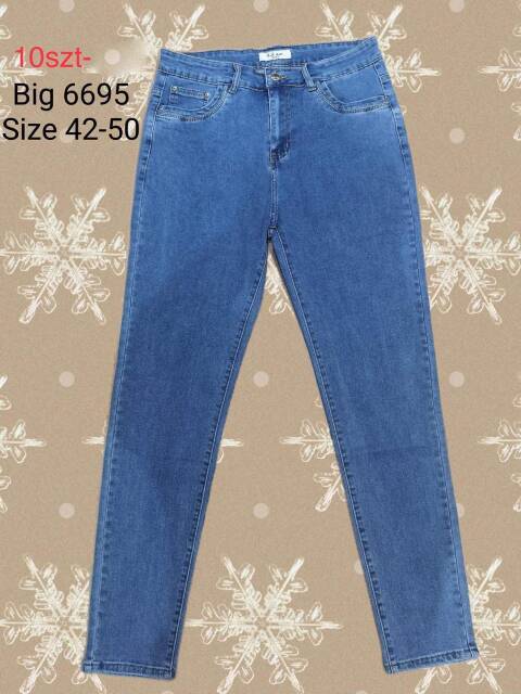Jeansy Damskie 6695 1 kolor 42-50 1