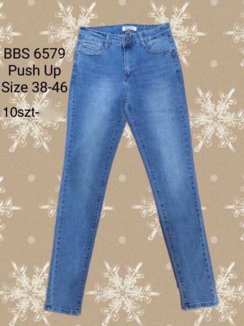 Jeansy Damskie 6579 1 kolor 38-46 1