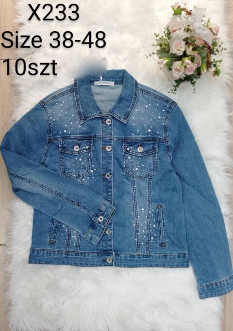 Kurtka jeansowa Damskie X233 1 kolor 38-48 1