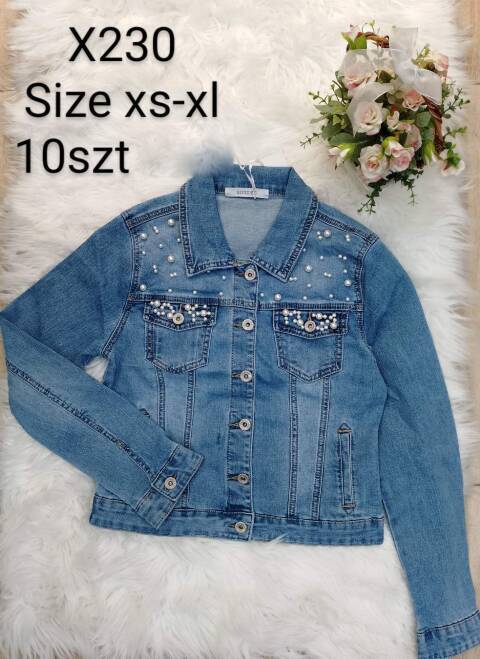 Kurtka jeansowa Damskie X230 1 kolor XS-XL 1
