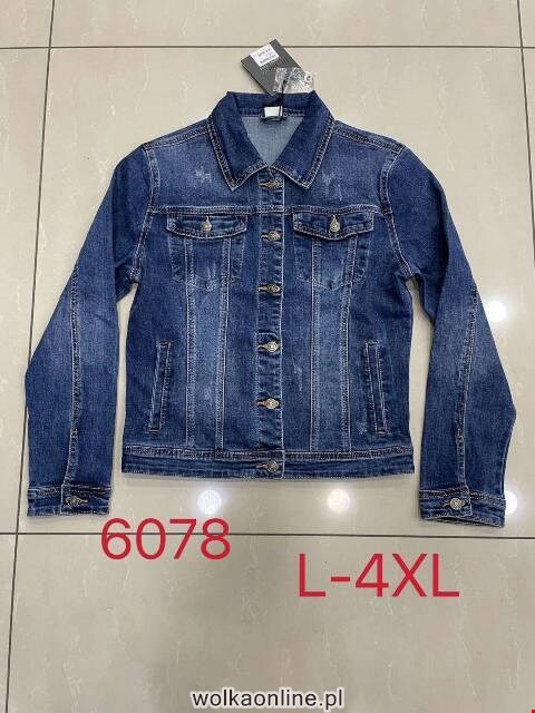 Kurtka jeansowa Damskie 6078 1 kolor L-4XL