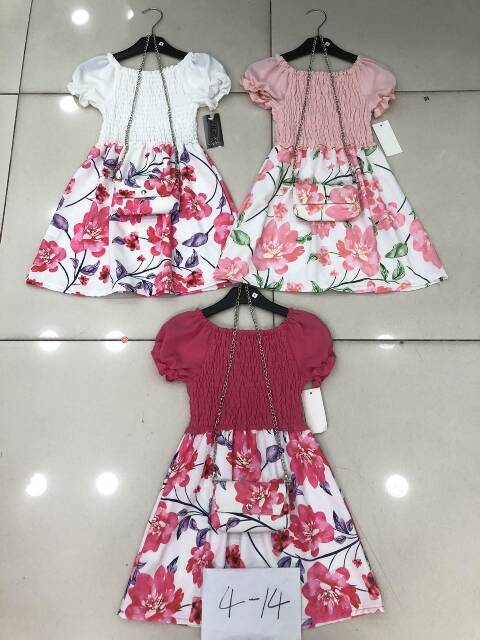 Sukienka dziewczęcy 5180 1 kolor 4-14