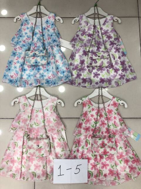 Sukienka dziewczęcy 5199 1 kolor 1-5 1