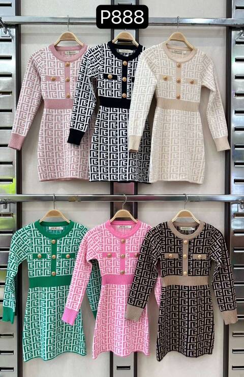 Sukienka dziewczęcy P888 1 kolor 4-14 1